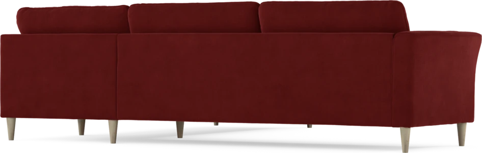 Bridge - Hörnsoffa, 3+2-sits - Röd