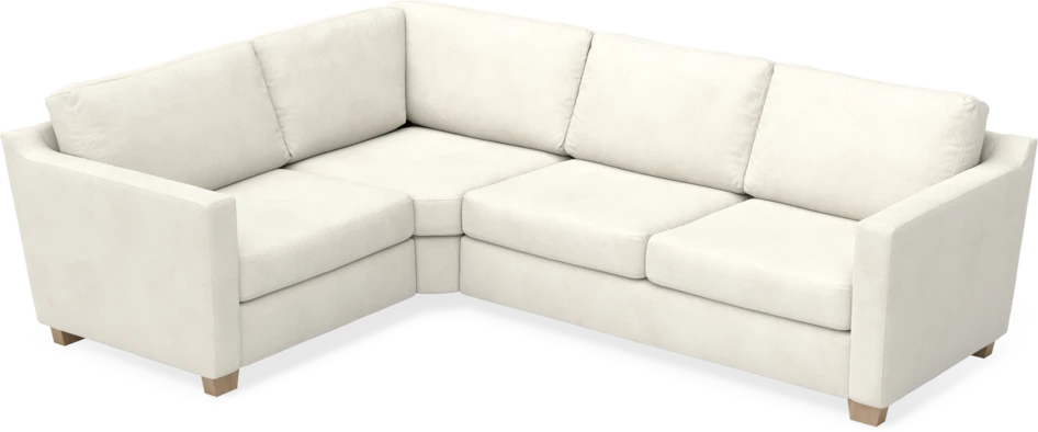 Friday - Hörnsoffa, 1,5+2,5-sits - Vit