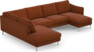Madison Lux - 2-sits soffa med divan vänster och schäslong höger - Röd
