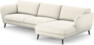 Madison - 3-sits soffa med schäslong höger - Vit