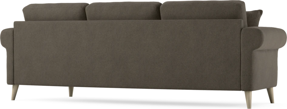 Eden - 3-sits soffa svängd - Brun