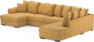 Town - 3-sits soffa med divan höger och schäslong vänster - Gul