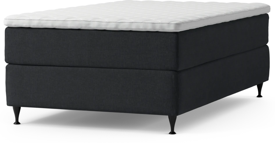 Delux Exclusive - Kontinentalsäng, enkelsäng 120 cm med bäddmadrass och sängben