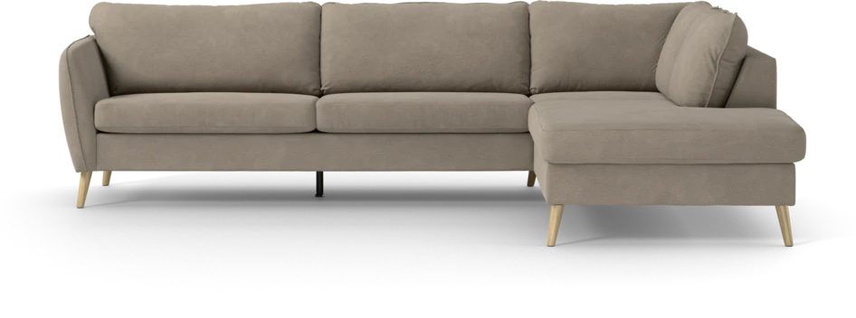 County - 2,5-sits soffa med divan höger - Beige