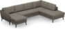 County - 3-sits soffa med schäslong vänster och divan höger - Brun