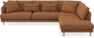 Harper - 3-sits soffa med divan höger - Brun