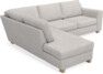 Friday - 2,5-sits soffa med divan vänster - Grå