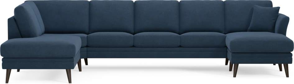 Eden - 3-sits soffa med divan vänster och schäslong höger - Blå