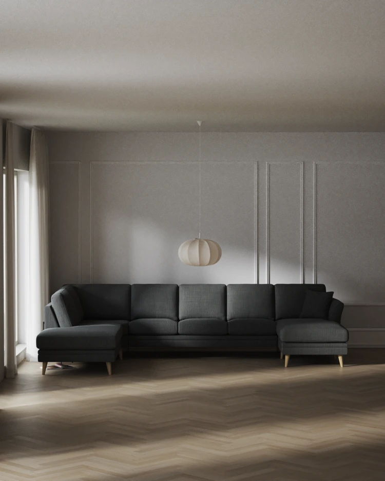 Eden - 3-sits soffa med divan vänster och schäslong höger - inspiration