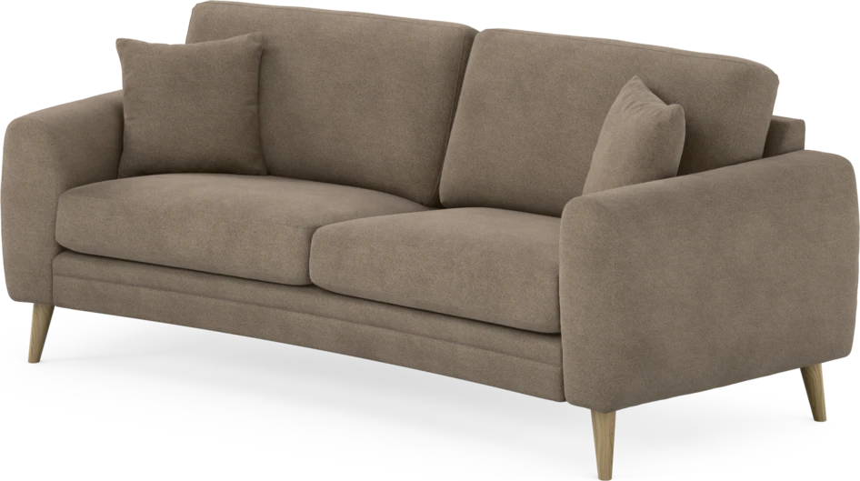 Eden - 2,5-sits soffa svängd - Brun