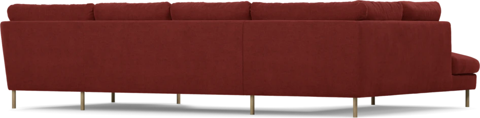 Madison - 2-sits soffa med divan vänster och schäslong höger - Röd
