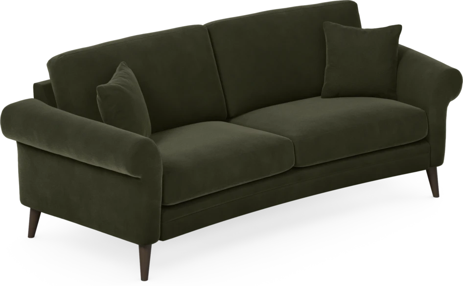 Eden - 2,5-sits soffa svängd - Grön