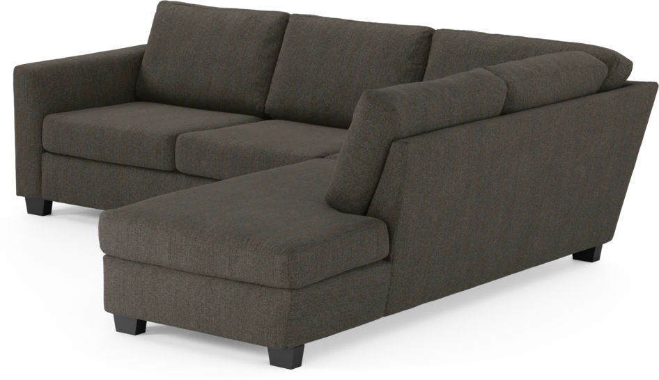 Friday - 2,5-sits soffa med divan höger - Brun