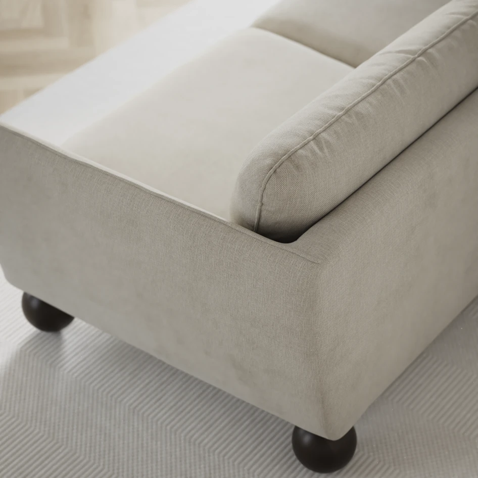 Madison Lux - 2-sits soffa med divan vänster och höger - Grå