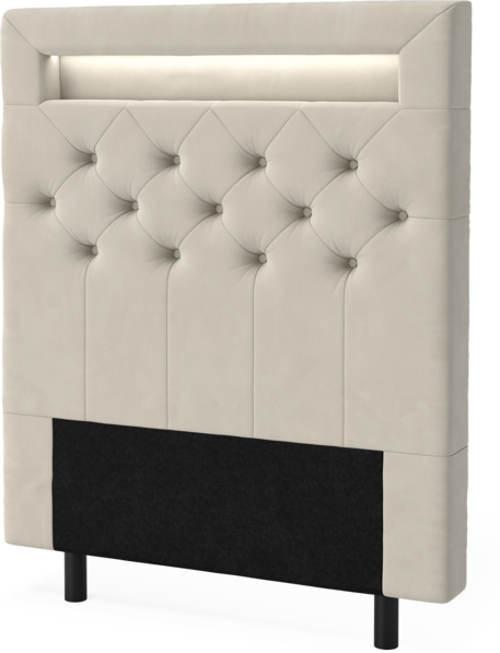 New York led - Sänggavel, 90-210 cm - Beige