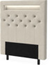 New York led - Sänggavel, 90-210 cm - Beige