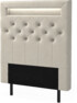 New York led - Sänggavel, 90-210 cm - Beige
