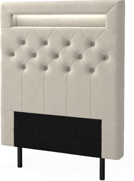 New York led - Sänggavel, 90-210 cm - Beige