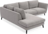 Madison - 2-sits soffa med divan vänster - Grå