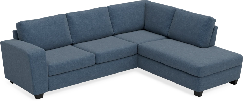 Friday - 2,5-sits soffa med divan höger - Blå