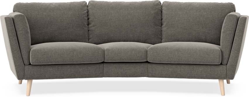 Madison - 3-sits soffa svängd, 70 cm - Grå