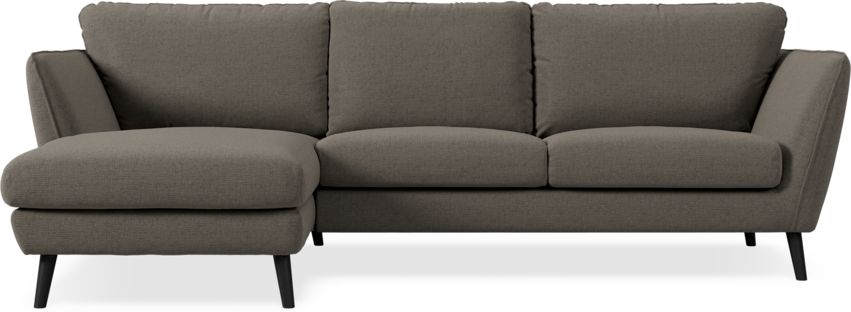 Madison Lux - 2-sits soffa med schäslong vänster - Brun
