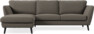 Madison Lux - 2-sits soffa med schäslong vänster - Brun