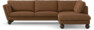 Madison Lux - 3-sits soffa med divan höger - Brun