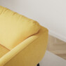 Madison Lux - 3-sits soffa med divan höger - Gul