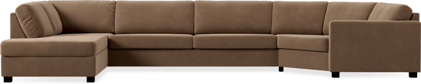 Nevada - 3-sits soffa med divan vänster och cosy hörn höger - Beige