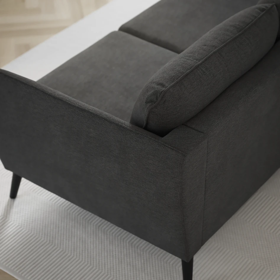 County - 3-sits soffa med divan vänster och schäslong höger - Grå