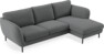 Madison Lux - 2-sits soffa med schäslong höger - Grå