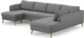 County - 3-sits soffa med schäslong vänster och divan höger - Grå