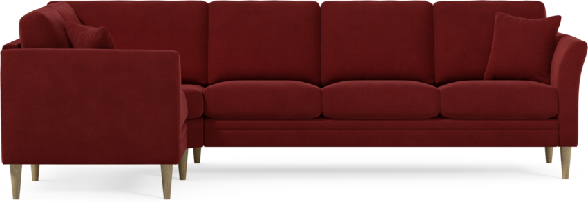 Eden - Hörnsoffa, 1+3-sits - Röd