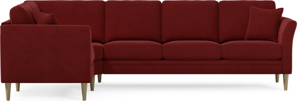 Eden - Hörnsoffa, 1+3-sits - Röd