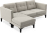 Rio - 3-sits soffa med schäslong vänster - Beige
