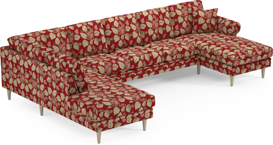 Eden - 3-sits soffa med divan vänster och schäslong höger - Flerfärgad