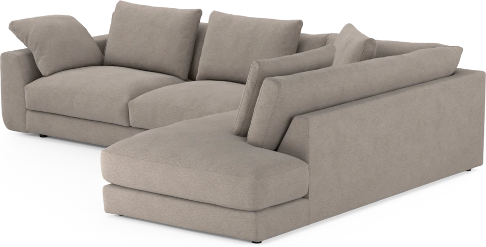Amie - 3-sits med divan höger - Beige