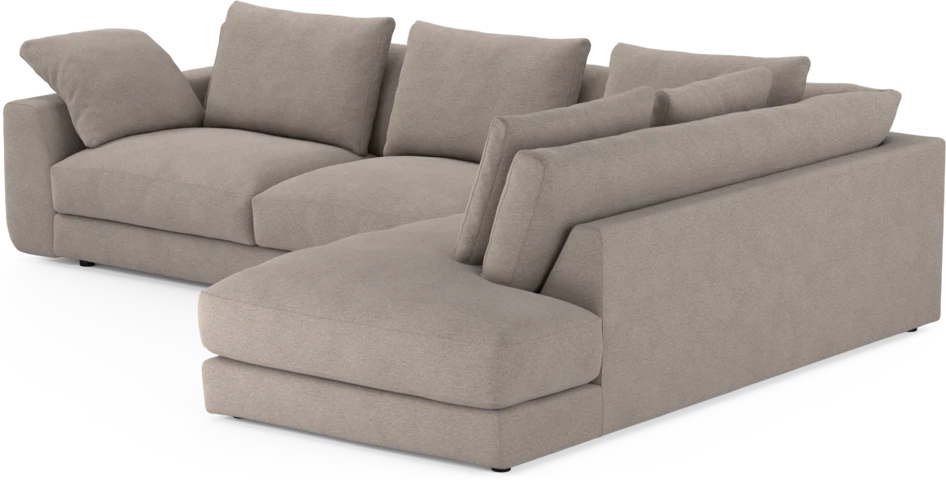 Amie - 3-sits med divan höger - Beige