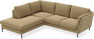 Madison - 2-sits soffa med divan vänster - Brun