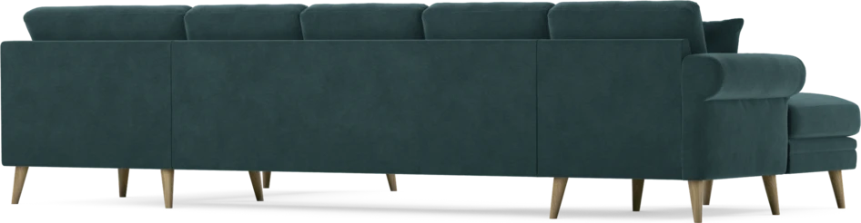 Eden - 3-sits soffa med schäslong vänster och divan höger - Blå