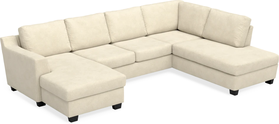 Friday - 3-sits soffa med schäslong vänster och divan höger - Beige