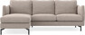 Madison Lux - 2-sits soffa med schäslong vänster - Beige
