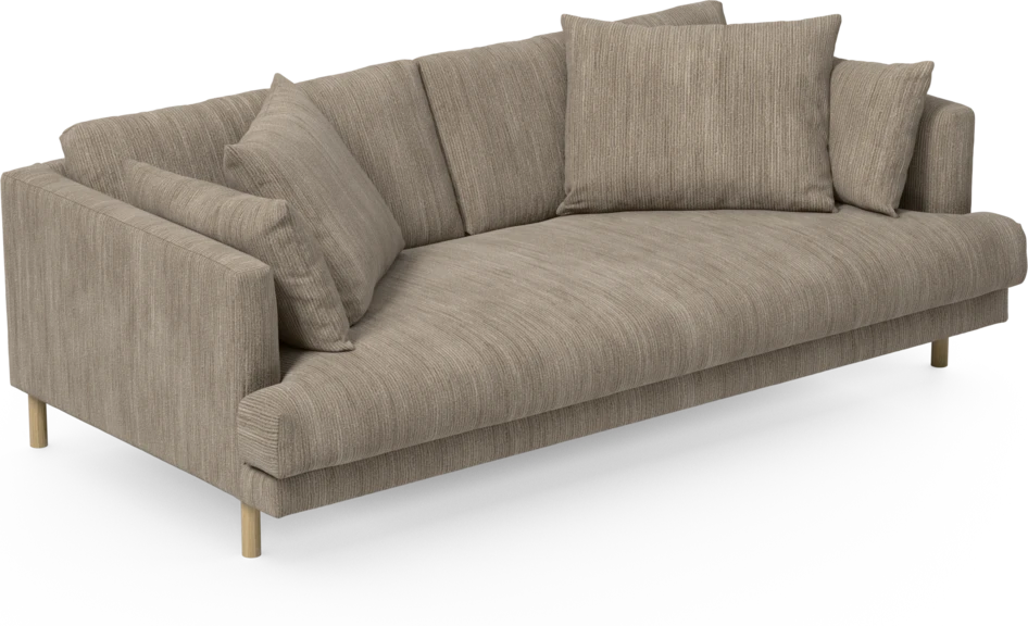 Harper - 3-sits soffa, hel dyna - Beige