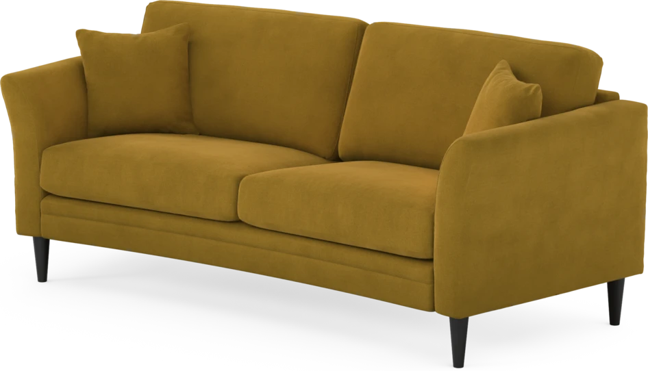 Eden - 2,5-sits soffa svängd - Gul