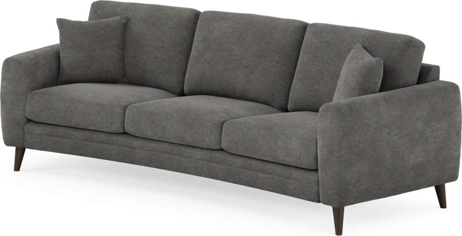 Eden - 3-sits soffa svängd - Grå