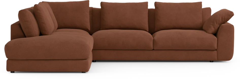 Amie - 3-sits med divan vänster - Orange