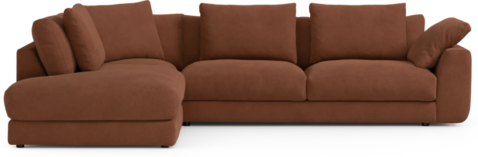 Amie - 3-sits med divan vänster - Orange