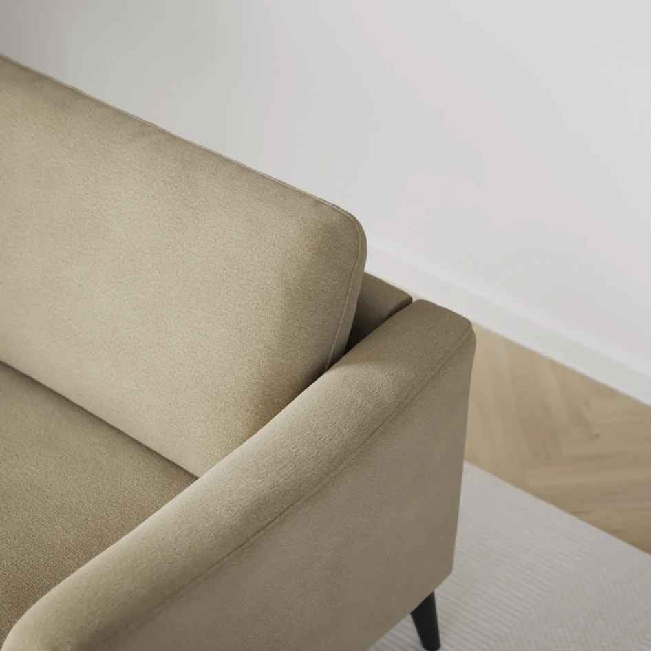 Bridge - 3-sits soffa svängd - Beige