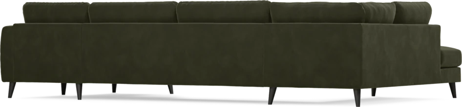 Bridge - 3-sits soffa med divan vänster och schäslong höger - Grön